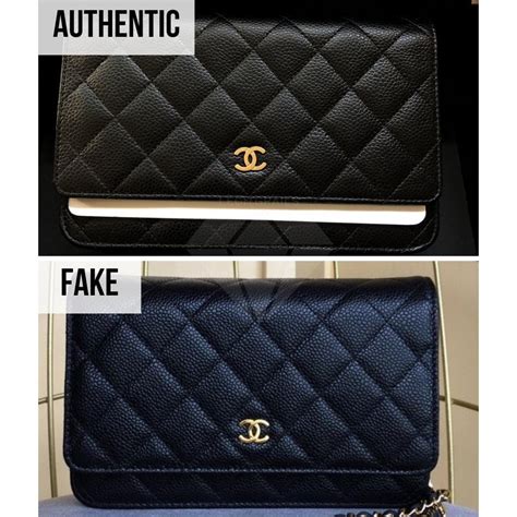 chanel card holder fake vs real|chanel wallet.